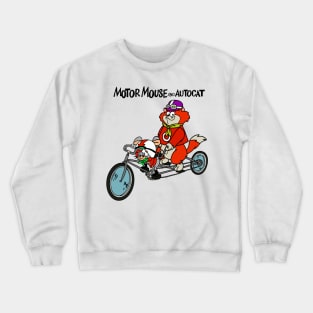 Motormouse and Autocat Classic 60’s Cartoon with Title Crewneck Sweatshirt